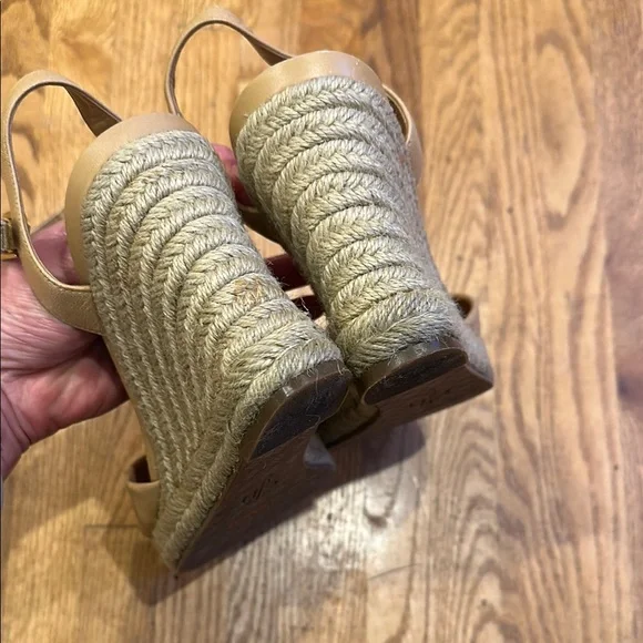 Cole Haan Tan Wedge Sandals - Picture 3 of 5